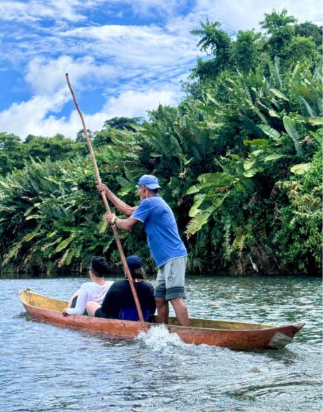 Colombia Pacific Coast Zebra Fisgona Tours Canoe up river