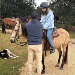Learning the basics of horseback riding